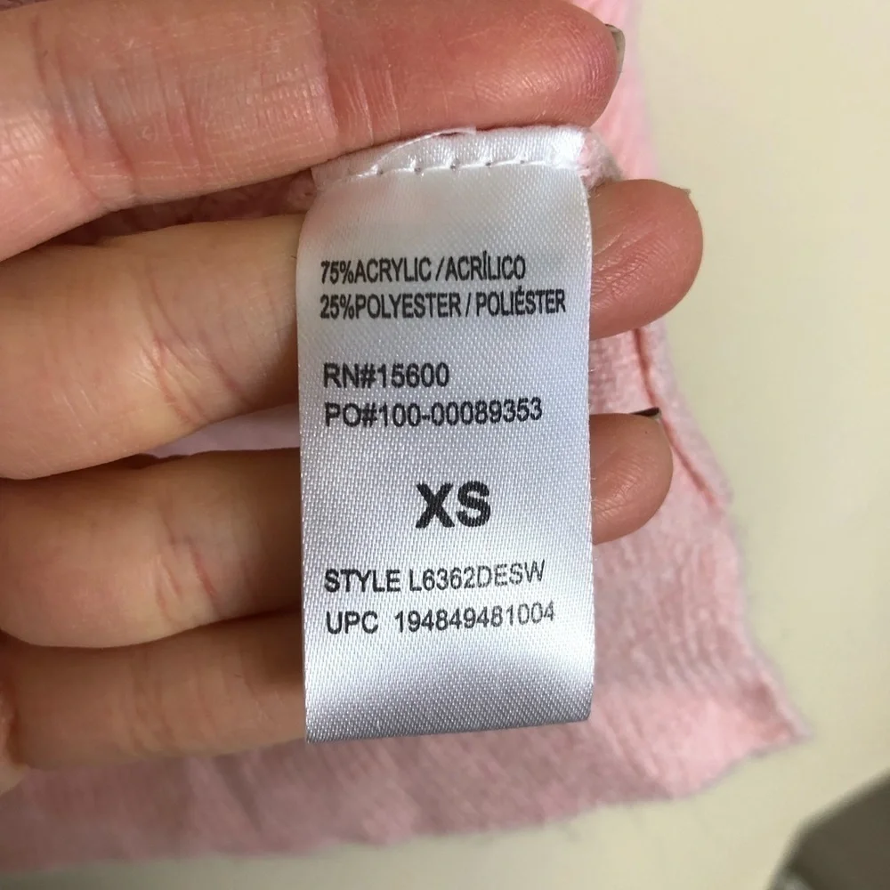 New Wit & Wisdom Cable Knit Star Sweater in Whisper Pink